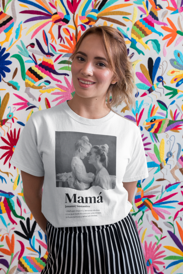 Camiseta Mamá con fotografía personalizada